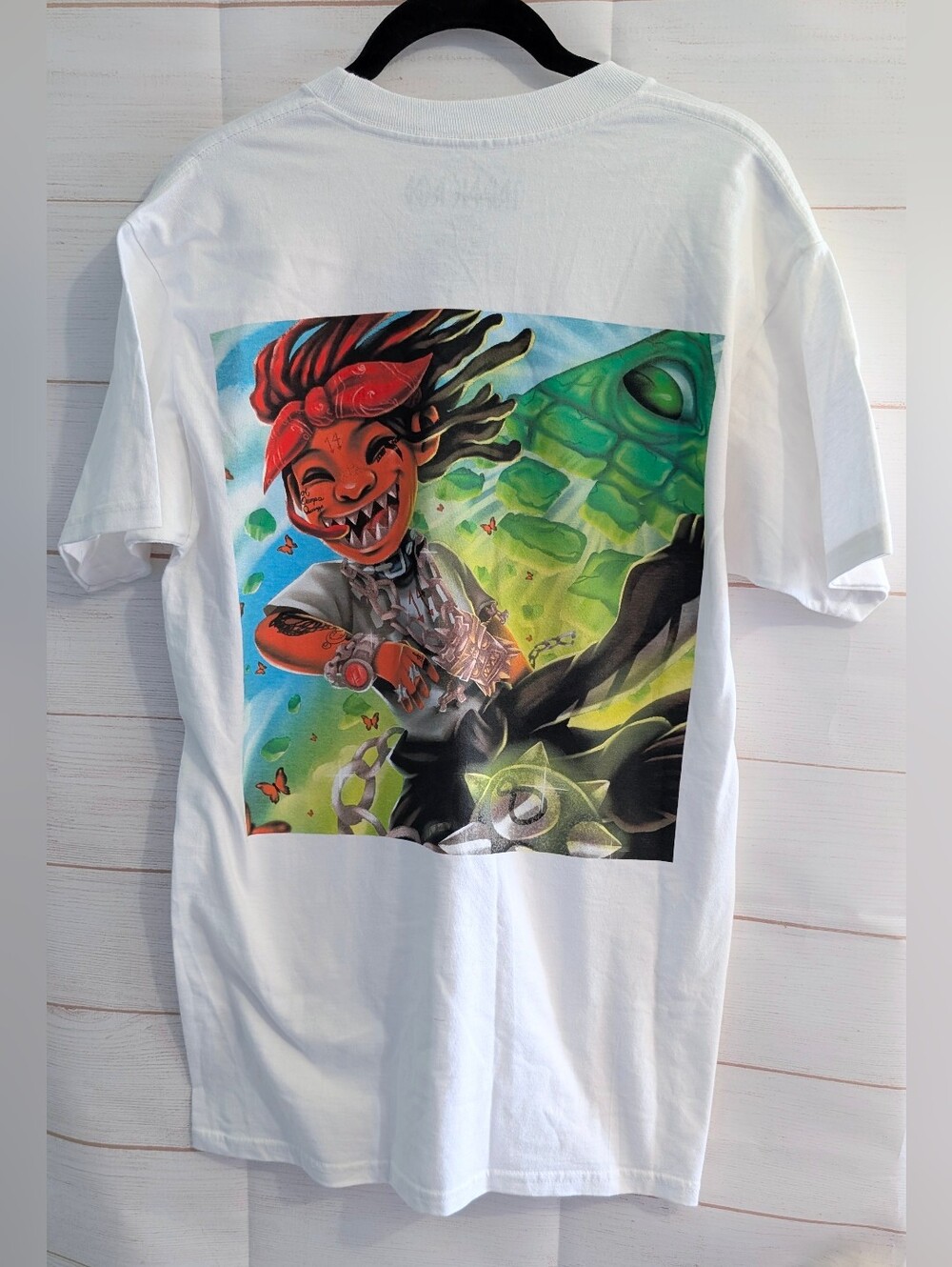 Rap Artist Trippie Red Dual Sided Street Style Gaffiti Style Graphic Tee Size M